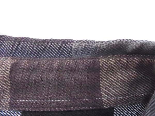 実際に弊社で買取させて頂いたGOODENOUGH/グッドイナフ リゾネイト チェック柄長袖シャツ XLの画像 5枚目