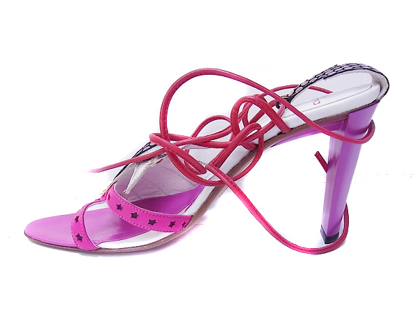 実際に弊社で買取させて頂いたETRO/エトロ ヒール レディース パープル シルバー/2点セットの画像 5枚目