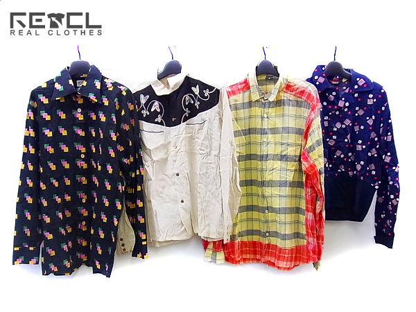 実際に弊社で買取させて頂いたGOODENOUGH/グッドイナフ他 ヴィンテージ シャツ等 M/XL 4点SET