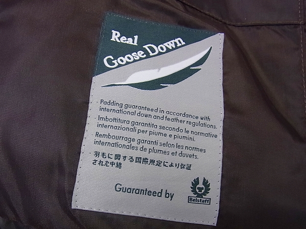 実際に弊社で買取させて頂いたBELSTAFF/ベルスタッフ BLOUSON ダウンジャケット/グレー/Mの画像 7枚目