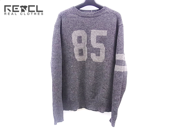 実際に弊社で買取させて頂いたBACK CHANNEL/バックチャンネル ウールニットセーター85 灰/L