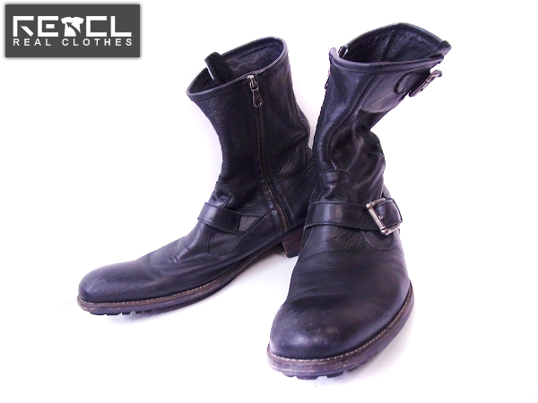 実際に弊社で買取させて頂いたアルフレッドバニスター サイドジップブーツ ブラック/43