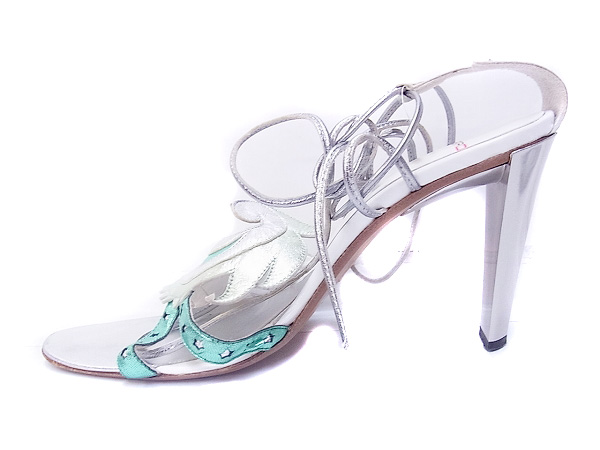 実際に弊社で買取させて頂いたETRO/エトロ ヒール レディース パープル シルバー/2点セットの画像 2枚目