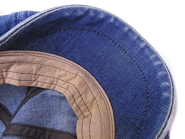 実際に弊社で買取させて頂いたDUBBLEWORKS/ダブルワークス デニム キャスケット キャップ/Mの画像 5枚目