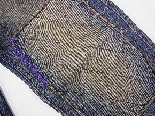 実際に弊社で買取させて頂いたダイエットブッチャースリムスキン ダメージ加工デニムパンツ Sの画像 4枚目