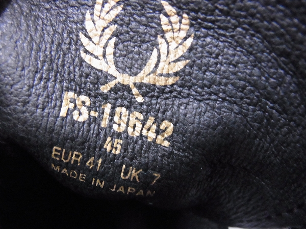 実際に弊社で買取させて頂いたFRED PERRY/フレッドペリー ナナヨンブーツ FS-19642/UK7の画像 5枚目