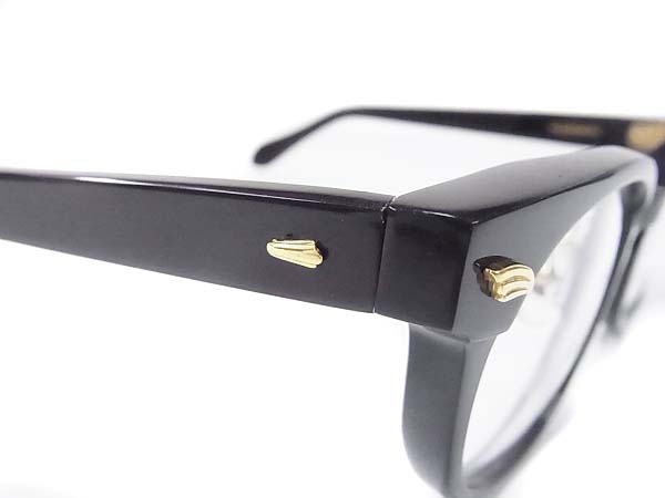 実際に弊社で買取させて頂いた白山眼鏡店×テンダーロイン T-JERRY めがねフレーム 黒金の画像 4枚目