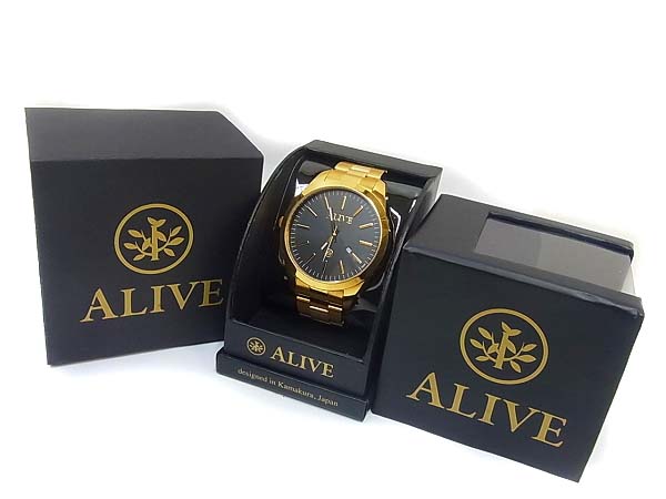 実際に弊社で買取させて頂いたALIVE ATHLETICS/アライブ 2012年 THE ANSWER 腕時計 クオーツの画像 4枚目