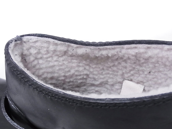 実際に弊社で買取させて頂いたJIMMY CHOO/ジミーチュー 裏ボア/レザーショートブーツ 黒/43の画像 9枚目