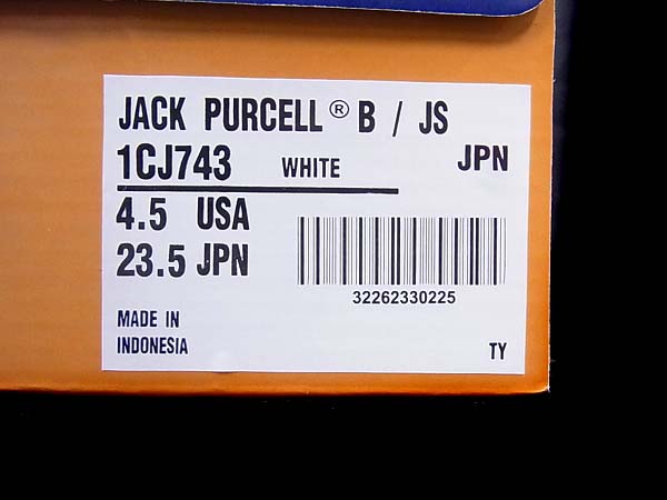 実際に弊社で買取させて頂いたコンバース×ジャーナルスタンダード JACK PURCELL 1CJ743/23.5の画像 8枚目