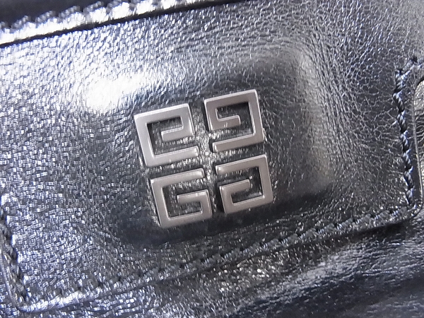 実際に弊社で買取させて頂いたGIVENCHY/ジバンシイ 2WAYレザーボストン/ショルダーバッグ 黒の画像 4枚目