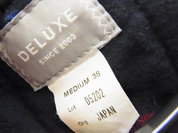 実際に弊社で買取させて頂いたDELUXE/デラックス スタンドカラー/モッズコート 緑 D-65/Mの画像 2枚目