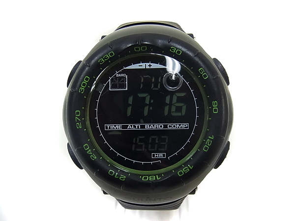 実際に弊社で買取させて頂いたSUUNTO/スント Vector HR Dark Green 腕時計/SS018730000の画像 1枚目