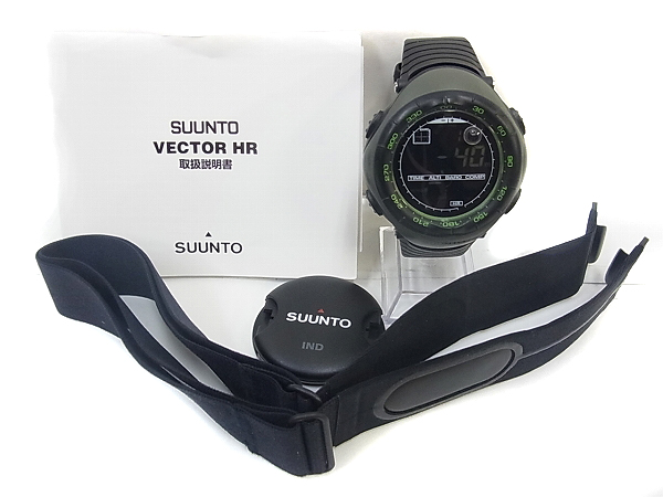 実際に弊社で買取させて頂いたSUUNTO/スント Vector HR Dark Green 腕時計/SS018730000の画像 5枚目