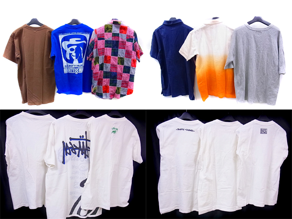 実際に弊社で買取させて頂いたApe/エイプ バウンティーハンター 半袖Tシャツ他 10点以上セットの画像 1枚目