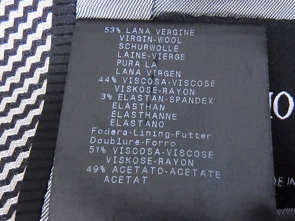 実際に弊社で買取させて頂いたGIORGIO ARMANI/アルマーニ ウール混2Bテーラードジャケット/46の画像 4枚目