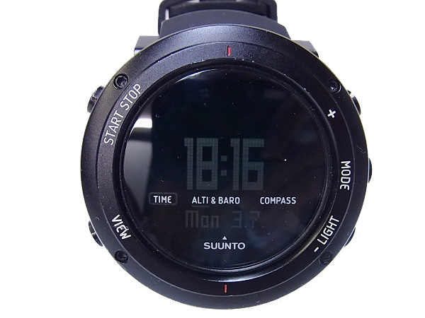 実際に弊社で買取させて頂いたSUUNTO/スント コア ディープブラック 腕時計/SS018734000の画像 1枚目