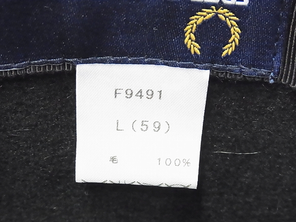 実際に弊社で買取させて頂いたFRED PERRY/フレッド・ペリー 刺繍 ウール トリルビーハットの画像 2枚目