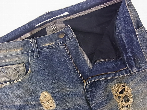 実際に弊社で買取させて頂いたダイエットブッチャースリムスキン ダメージ加工デニムパンツ Sの画像 2枚目