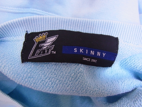 実際に弊社で買取させて頂いたfat/エフエーティー トレーナー/スウェット 水色/SKINNYの画像 2枚目