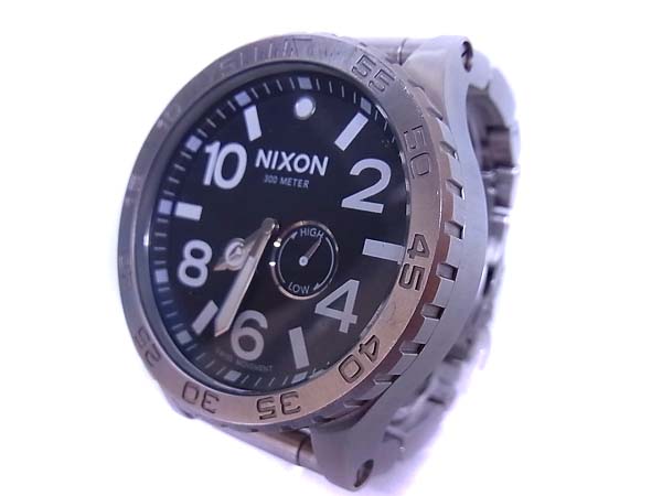 実際に弊社で買取させて頂いたNIXON 5130 Chrono タイド クロノグラフ 腕時計 A057-000の画像 2枚目