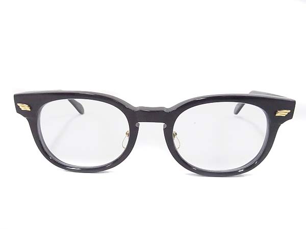 実際に弊社で買取させて頂いた白山眼鏡店×テンダーロイン T-JERRY めがねフレーム 黒金の画像 6枚目