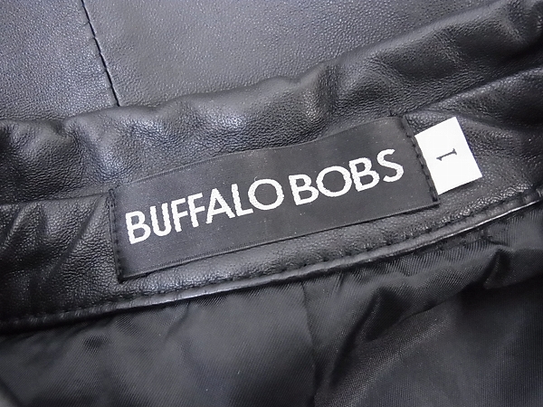 実際に弊社で買取させて頂いたBUFFALO BOBS/バッファローボブズ ラムレザージャケット BK/1の画像 2枚目