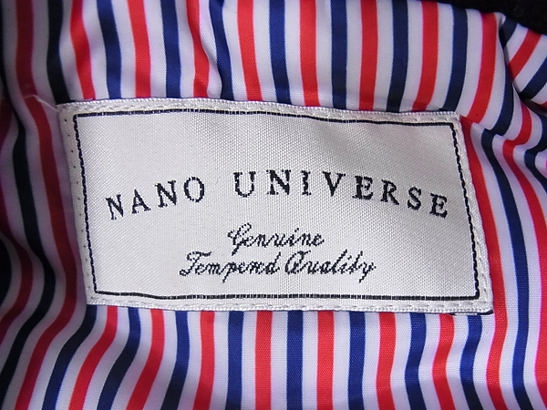 実際に弊社で買取させて頂いたNANO・UNIVERSE/ナノユニバース ダブルピーコート/ブラック/Sの画像 2枚目