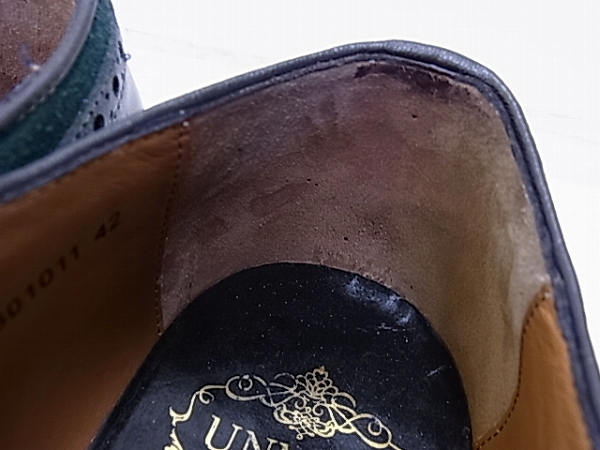 実際に弊社で買取させて頂いたUnline by alfredoBANNISTER ドレカジストレートチップ 42の画像 9枚目