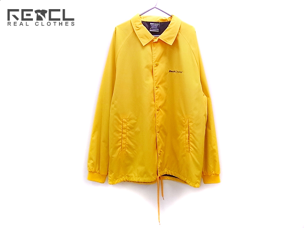 実際に弊社で買取させて頂いたバックチャンネル バックロゴ アフロフェイス ジャケット 黄/XL