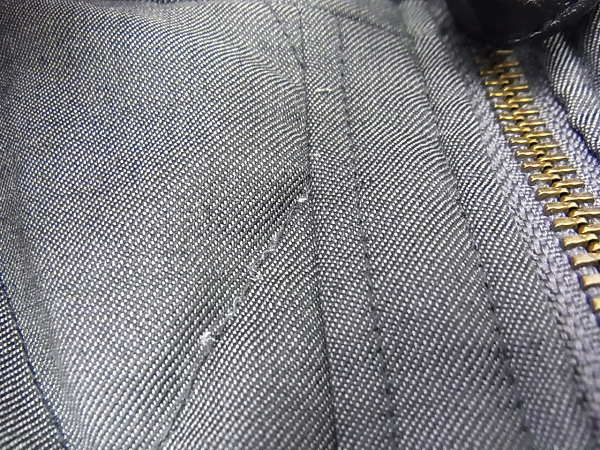 実際に弊社で買取させて頂いたLANVIN/ランバン ダブルZIPウール混キルティングジャケットの画像 3枚目