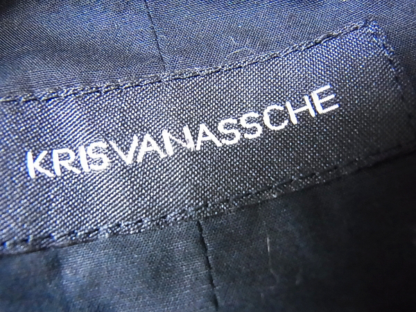 実際に弊社で買取させて頂いたKRISVANASSCHE/クリスヴァンアッシュ ジレ/ベスト 黒/44の画像 2枚目