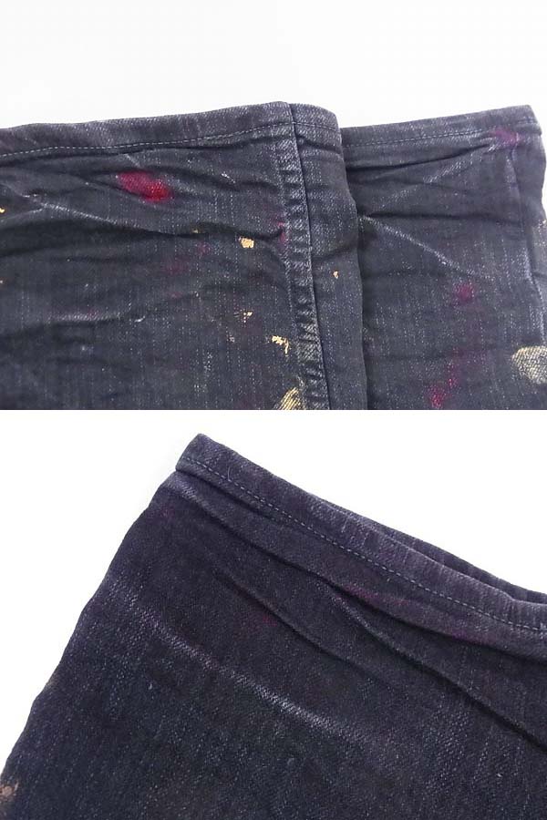 実際に弊社で買取させて頂いたL.G.B./ルグランブルー ペンキ加工デニムパンツ 31の画像 7枚目