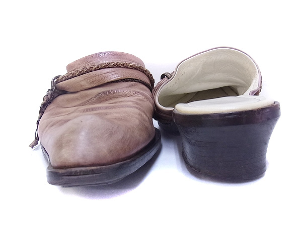 実際に弊社で買取させて頂いたアルフレッドバニスター サンダルミュール ベージュブラウン/41の画像 1枚目