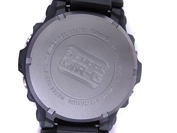 実際に弊社で買取させて頂いたG-SHOCK/Gショック MR-G ブラックチタン クォーツ/MRG-1Z-1Tの画像 4枚目