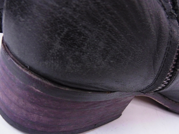 実際に弊社で買取させて頂いたアルフレッドバニスター サイドジップブーツ ブラック/43の画像 7枚目