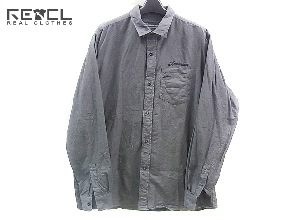 実際に弊社で買取させて頂いたBACK CHANNEL/バックチャンネル 長袖コットンワークシャツ 灰/L