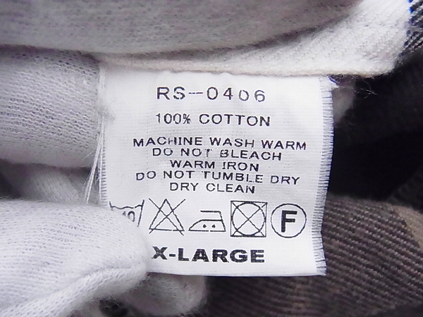 実際に弊社で買取させて頂いたGOODENOUGH/グッドイナフ リゾネイト チェック柄長袖シャツ XLの画像 3枚目