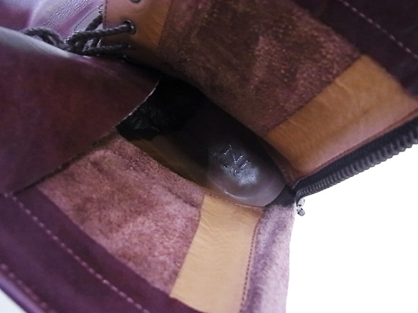 実際に弊社で買取させて頂いたアルフレッドバニスター バックジップ レースアップブーツ/41の画像 4枚目