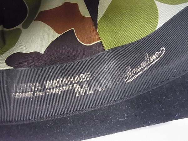 実際に弊社で買取させて頂いたボルサリーノ×ジュンヤワタナベ 迷彩 メルトンハット 7-1/2の画像 4枚目