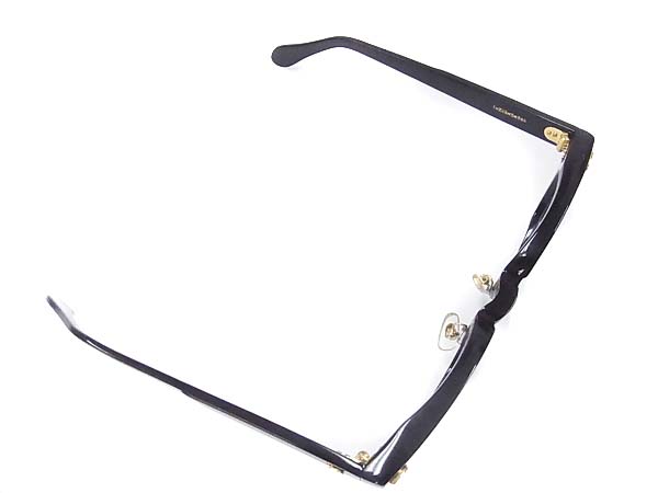 実際に弊社で買取させて頂いた白山眼鏡店×テンダーロイン T-JERRY めがねフレーム 黒金の画像 5枚目