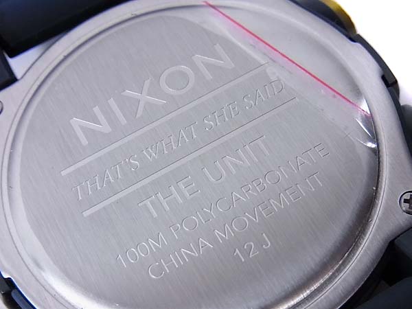 実際に弊社で買取させて頂いたNIXON/ニクソン ユニット デジタル腕時計 ネイビー/A1971264の画像 4枚目