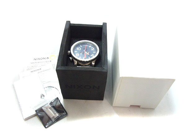 実際に弊社で買取させて頂いたNIXON/ニクソン THE 51-30 CHRONO シルバー 腕時計/A083-307の画像 8枚目