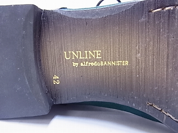 実際に弊社で買取させて頂いたUnline by alfredoBANNISTER ドレカジストレートチップ 42の画像 7枚目