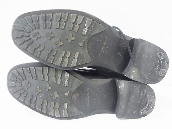 実際に弊社で買取させて頂いたアルフレッドバニスター サイドWジップ編み上げブーツ 39の画像 7枚目