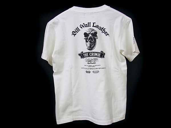 実際に弊社で買取させて頂いたBWL×CRIMIE/クライミー コラボ 半袖Tシャツ ロゴ付き スカル/Sの画像 1枚目