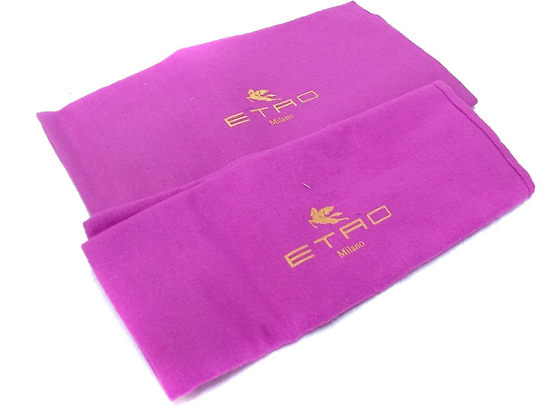 実際に弊社で買取させて頂いたETRO/エトロ ヒール レディース パープル シルバー/2点セットの画像 7枚目