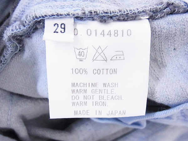 実際に弊社で買取させて頂いたFACTOTUM/オーバーダイ ストーン&ノン ウォッシュデニム 2点/29の画像 8枚目