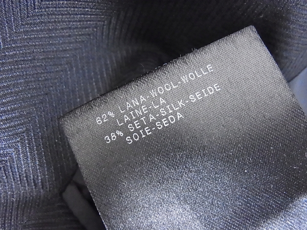 実際に弊社で買取させて頂いたGIORGIO ARMANI/アルマーニ シルク混2Bテーラードジャケット/44の画像 4枚目