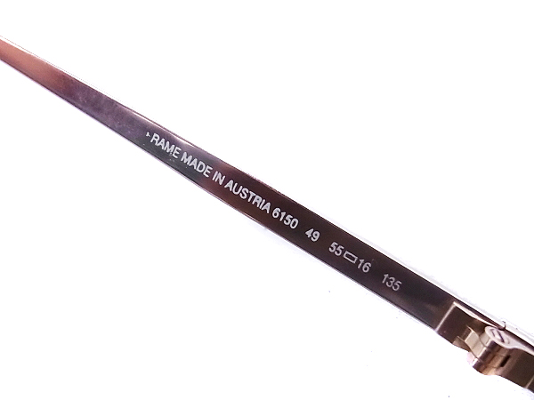 実際に弊社で買取させて頂いたDunhill/ダンヒル ヴィンテージ眼鏡/メガネフレーム 6150の画像 5枚目